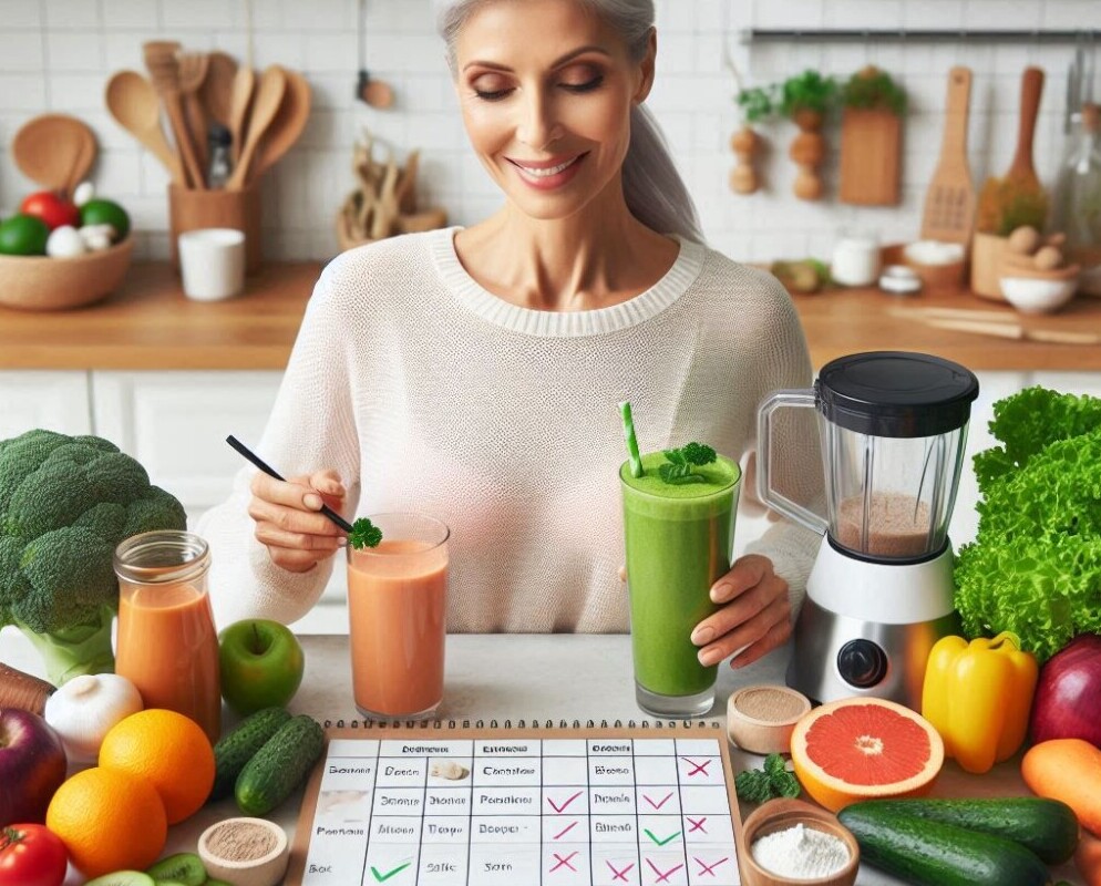 Woman Planning Healthy Diet